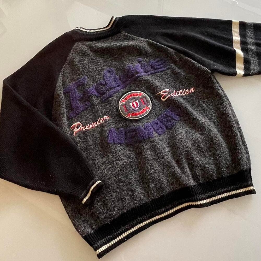 80s varsity sweater